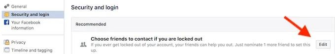 how to recover my facebook account through friends