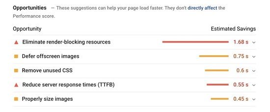 Google PageSpeed Opportunities - free technical SEO tool