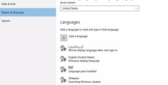 Click Add a Language - How to Change the System Language in Windows 10