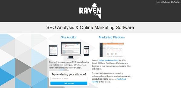 Raven SEO Tool